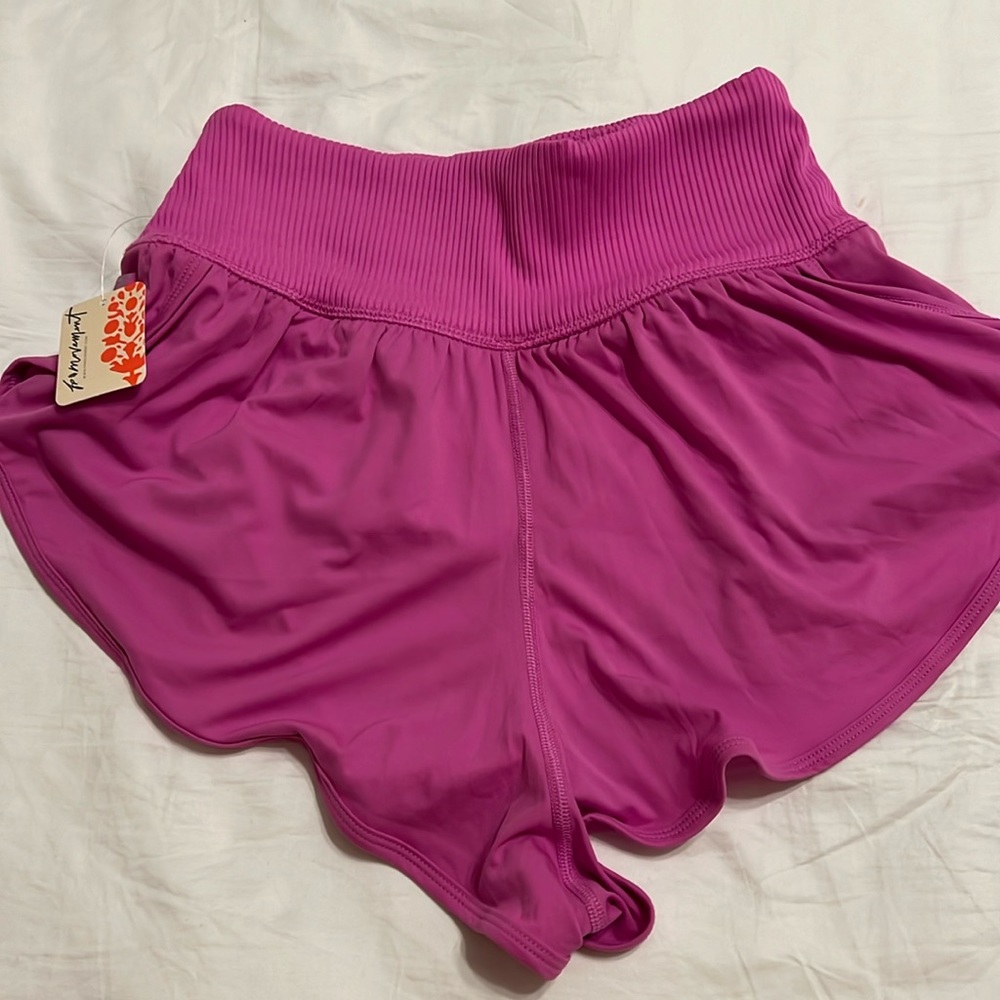 Free People living magenta shorts new with tags.